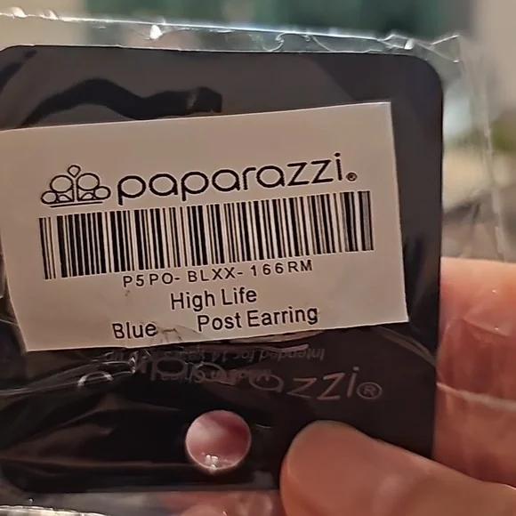 High Life Blue Post Silver Earrings Gorg 💙 SALE - Picture 4 of 4